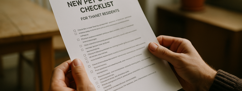 New Pet Owner Checklist for Thanet Residents